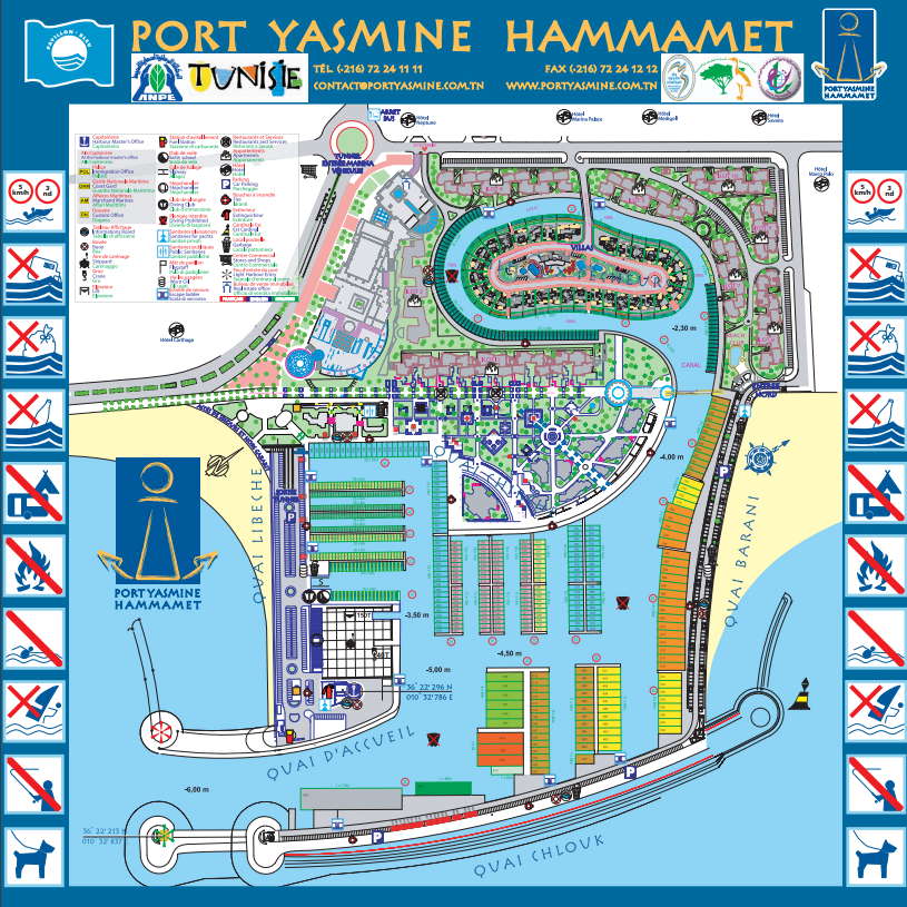 plan d'eau port de plaisance hammamet